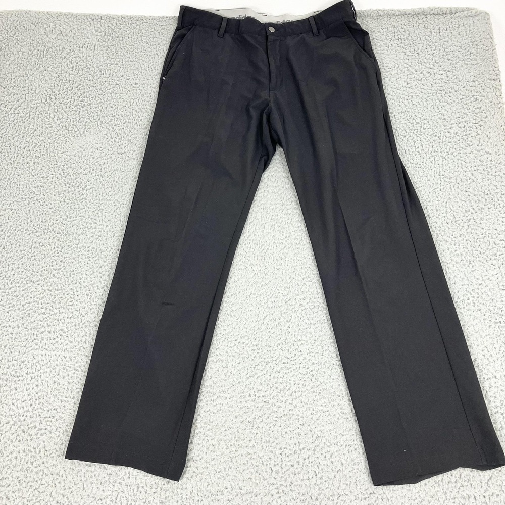 Adidas Pants Mens‎ 36x32 Black Golf Performance Stretch Lightweight Chino AF1708
